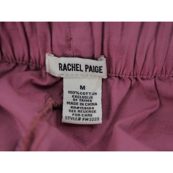 Rachel Paige Red Lightweight Cargo Pants Drawstring‎ Waist Medium NWT Women - Picture 8 of 8